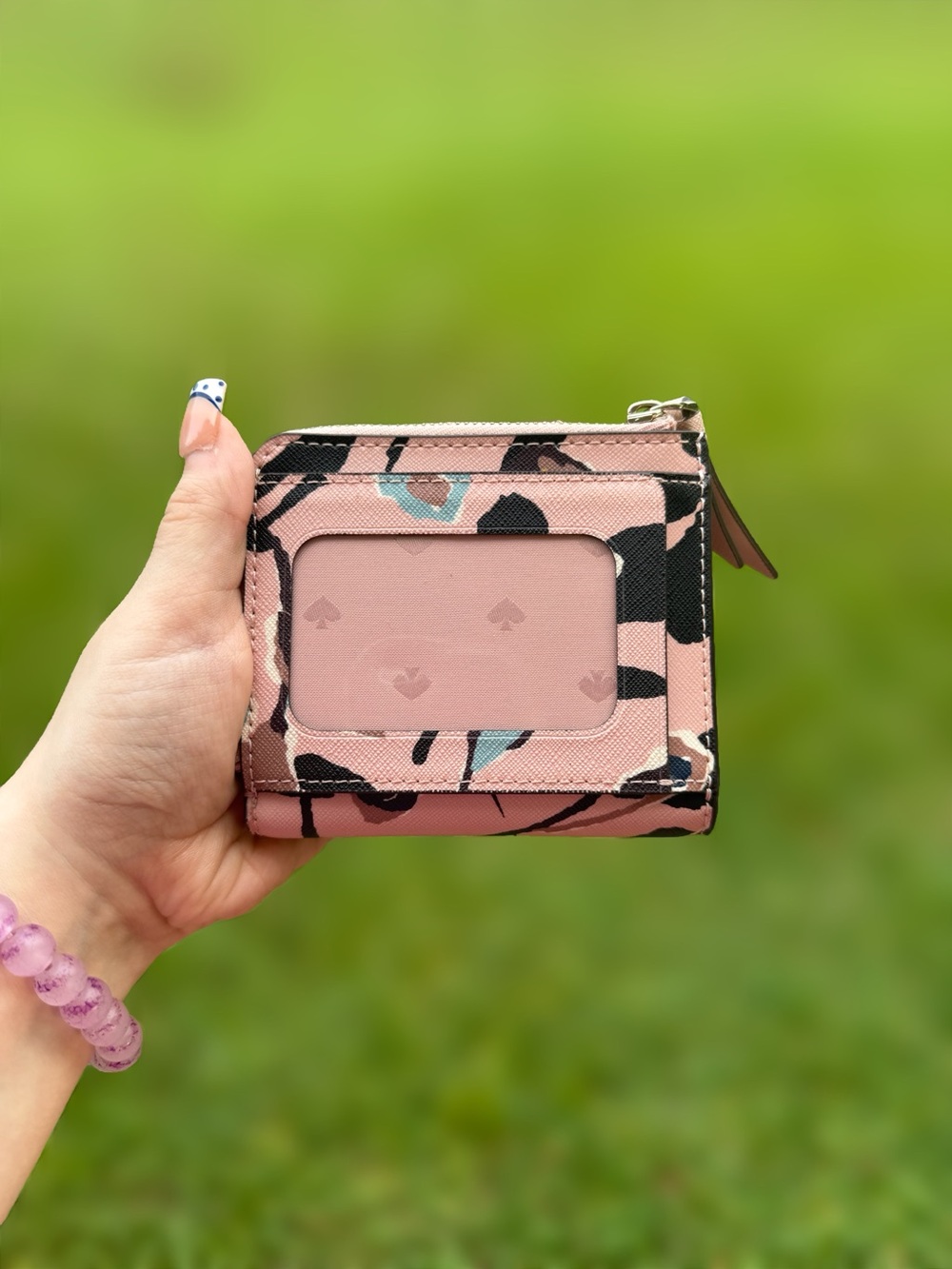 Kate Spade New York Cameron Paper Rose Small L-Bifold - Picture 2 of 5